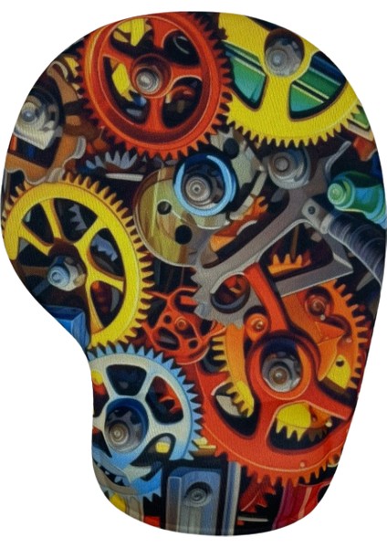 Bilek Destekli Memory Foam Kaymaz Taban Mouse Pad MSP-008 Desenli 7