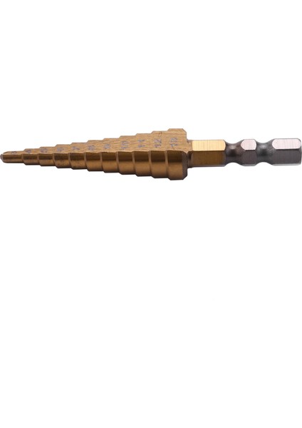 1/4 Inç Hex Shank Hss Yüksek Hız Çeliği Titanyum Kaplamalı Adım Matkap Ucu 3-13MM (Yurt Dışından)