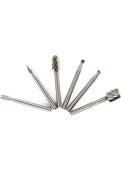 6pcs Hss Döner Çoklu Takım Çapak Yönlendirme Yönlendirici Bit Değirmen Kesici Eki Dremel Için (Yurt Dışından)
