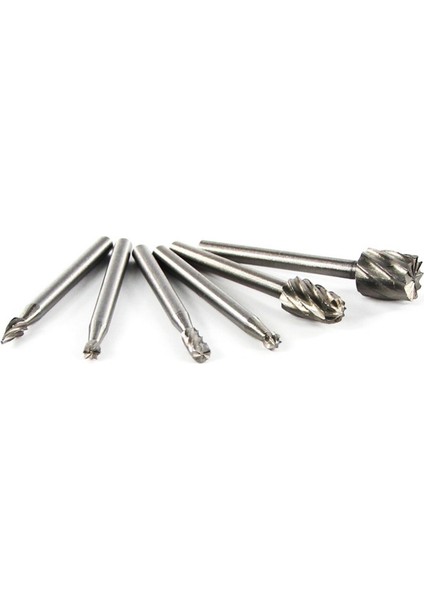 6pcs Hss Döner Çoklu Takım Çapak Yönlendirme Yönlendirici Bit Değirmen Kesici Eki Dremel Için (Yurt Dışından)