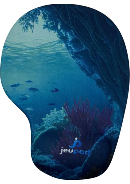 Bilek Destekli Memory Foam Kaymaz Taban Mouse Pad MSP-008 Desenli 9