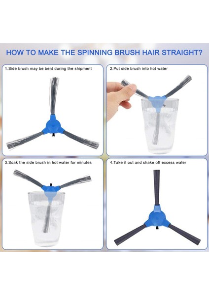 Yedek Parçalar Ana Fırça Yan Fırça Hepa Filtresi Eufy Robovac 11S Max 15C Max Elektrikli Süpürge Aksesuarları (Yurt Dışından) modelleri