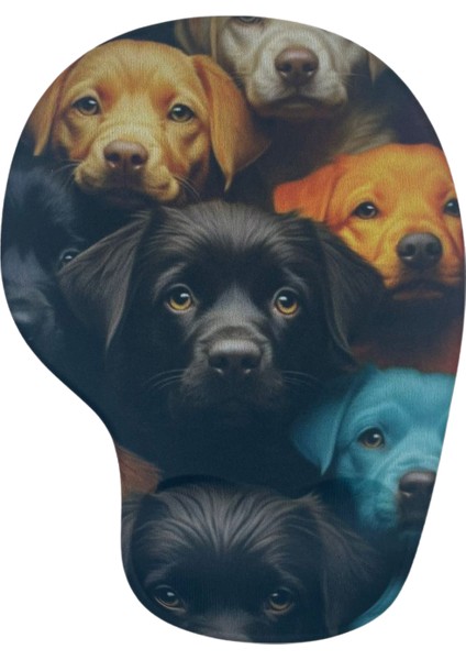 Bilek Destekli Memory Foam Kaymaz Taban Mouse Pad MSP-008 Desenli 17