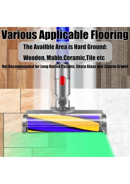 Dyson V7 V8 V10 V11 V15 Sert Zemin Fırça Başlığı Yedek Parçaları Toz Algılama Işığı ile Fırça Başlığı (Yurt Dışından) indirimleri