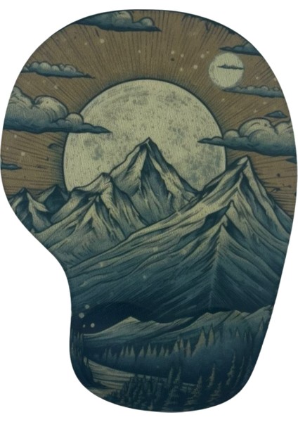 Bilek Destekli Memory Foam Kaymaz Taban Mouse Pad MSP-008 Desenli 13
