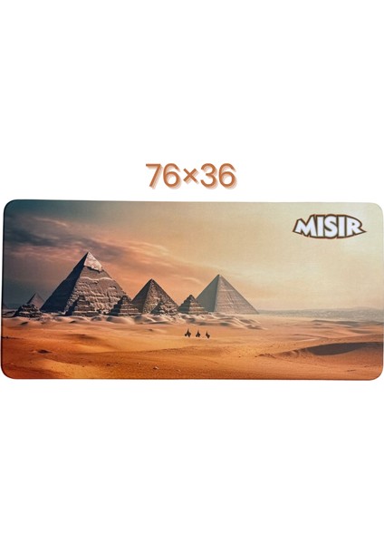 Büyük Boy Mısır Piramitleri Baskılı Memory Foam Kaymaz Taban Mouse Pad Mouse