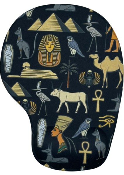 Bilek Destekli Memory Foam Kaymaz Taban Mouse Pad MSP-008 Desenli 3