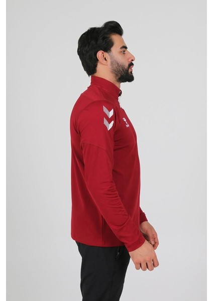 (7 Farklı Renk) Oregon Half Zip Sweatshirt Eşofman Üstü Bordo - 3xl fiyatları