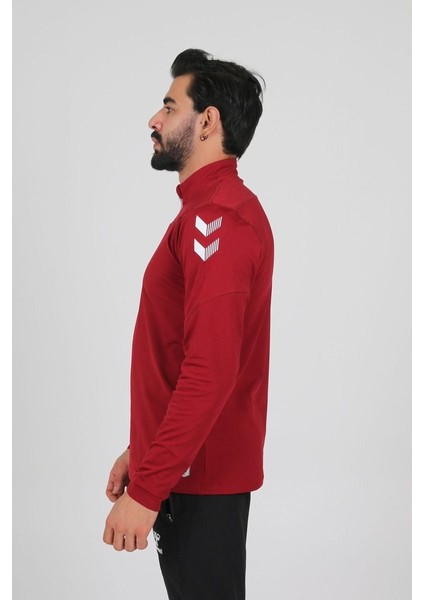 (7 Farklı Renk) Oregon Half Zip Sweatshirt Eşofman Üstü Bordo - 3xl fırsatları