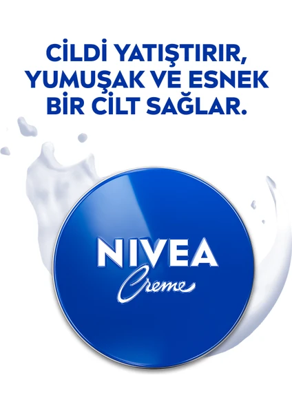 NIVEA Creme 75ml, Bakım Yapan Koruma, Uzun Süreli Yoğun Nemlendirici, El Yüz Ve Vücut, Yumuşak Cilt Hissi