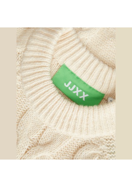 Kadin Desenli Bisiklet Yaka Örme Kazak - Josie