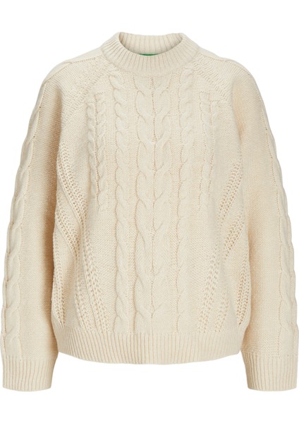 Kadin Desenli Bisiklet Yaka Örme Kazak - Josie indirimleri