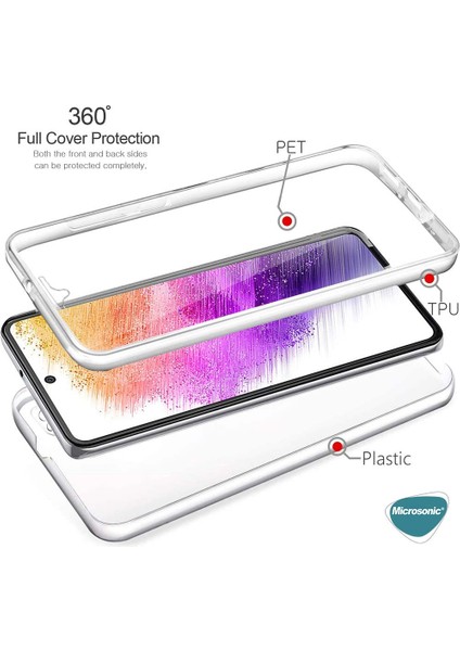 Samsung Galaxy S23 Fe Kılıf 6 Tarafı Tam Full Koruma 360 Clear Soft Şeffaf