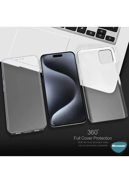 iPhone 14 Pro Max Kılıf 6 Tarafı Tam Full Koruma 360 Clear Soft Şeffaf