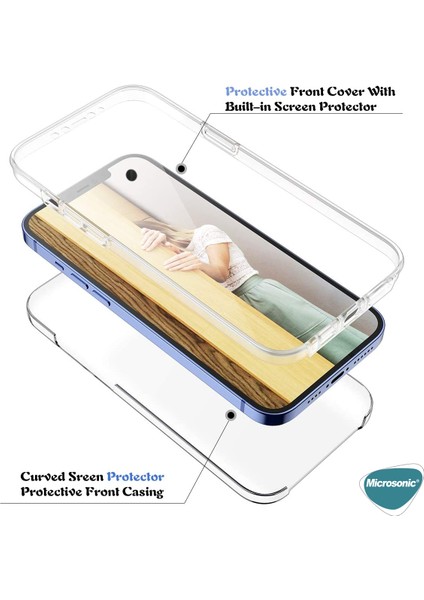 iPhone 14 Pro Max Kılıf 6 Tarafı Tam Full Koruma 360 Clear Soft Şeffaf