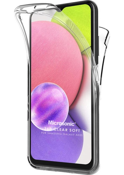 Samsung Galaxy A25 Kılıf 6 Tarafı Tam Full Koruma 360 Clear Soft Şeffaf