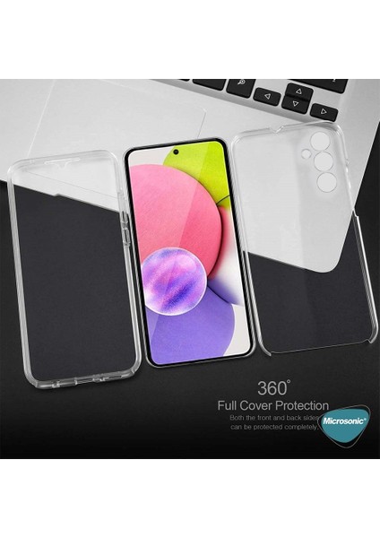 Samsung Galaxy A54 Kılıf 6 Tarafı Tam Full Koruma 360 Clear Soft Şeffaf
