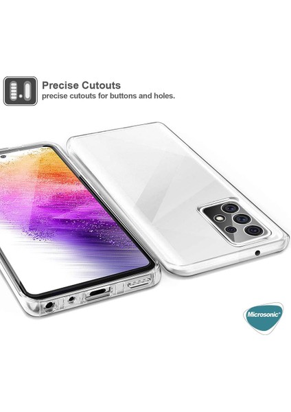 Samsung Galaxy A54 Kılıf 6 Tarafı Tam Full Koruma 360 Clear Soft Şeffaf
