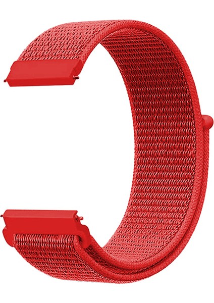 Xiaomi Redmi Watch 5 Active Hasırlı Kordon Woven Sport Loop Kırmızı