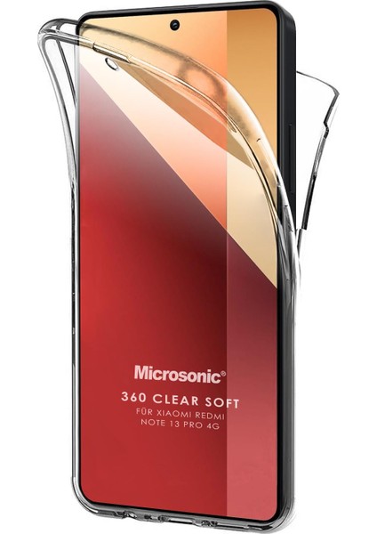 Xiaomi Redmi Note 13 Pro 4g Kılıf 6 Tarafı Tam Full Koruma 360 Clear Soft Şeffaf