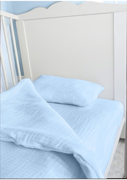 Bürümcük Müslin Bebek Nevresim Takımı Bebek Uyku Set Beşik Nevresim Pamuk Bebek Nevresim Set