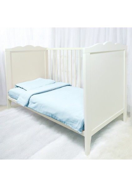 Bürümcük Müslin Bebek Nevresim Takımı Bebek Uyku Set Beşik Nevresim Pamuk Bebek Nevresim Set