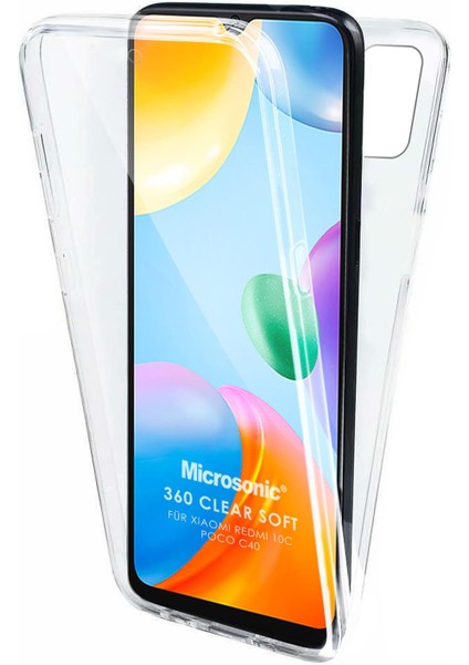 Xiaomi Redmi 13C Kılıf 6 Tarafı Tam Full Koruma 360 Clear Soft Şeffaf