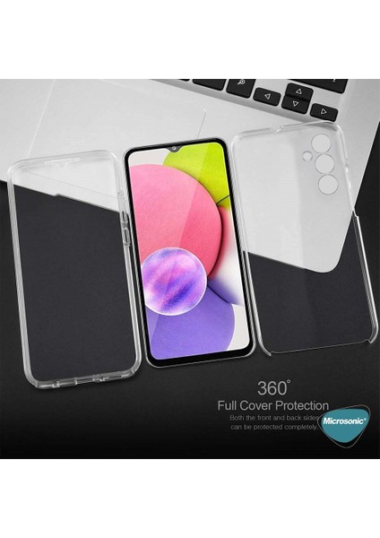 Samsung Galaxy A24 Kılıf 6 Tarafı Tam Full Koruma 360 Clear Soft Şeffaf