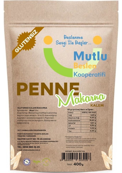 Glutensiz Penne Makarna