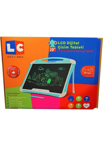 Lc Dijital Çizim Tableti 20 Inç Pembe ENF30958