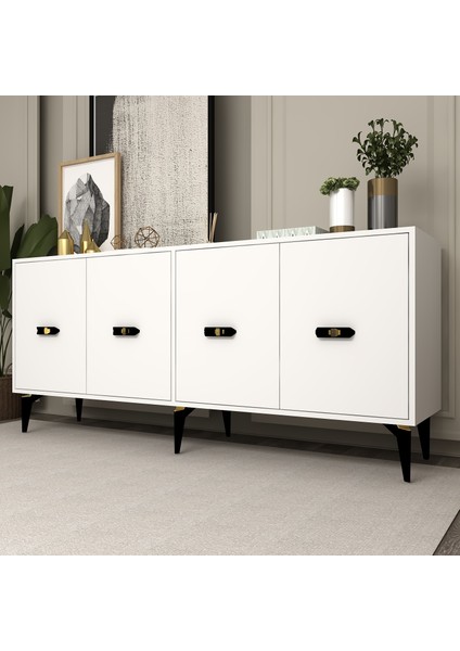 Flyy 180 cm Konsol (KX180) Beyaz-Beyaz fiyatları