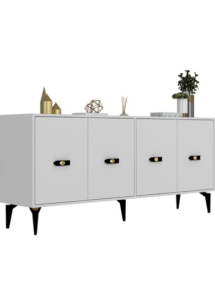 Flyy 180 cm Konsol (KX180) Beyaz-Beyaz modelleri