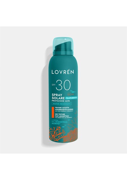 Solaire Sunscreen High Protection Face Body Spray Spf30 Yüz Ve Vücut Sprey Güneş Kremi 150ml