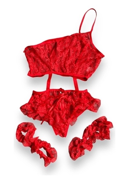 Bacak Aksesuarlı Fırfırlı Bodysuit indirimleri