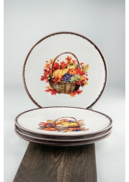 Fall'24 Fruit Basket 4 Parça Servis Tabağı
