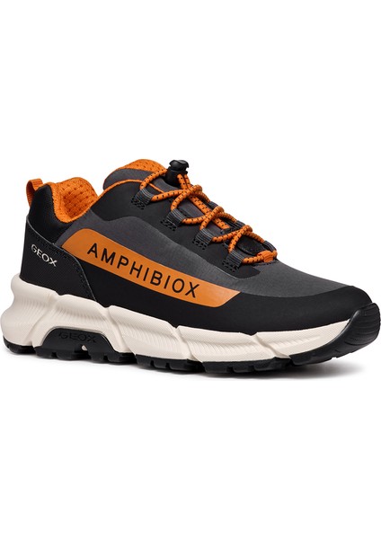 Erkek Çocuk Gri Flexyper Plus Abx Bağcıklı Sneaker J46LCC0FU50C9291