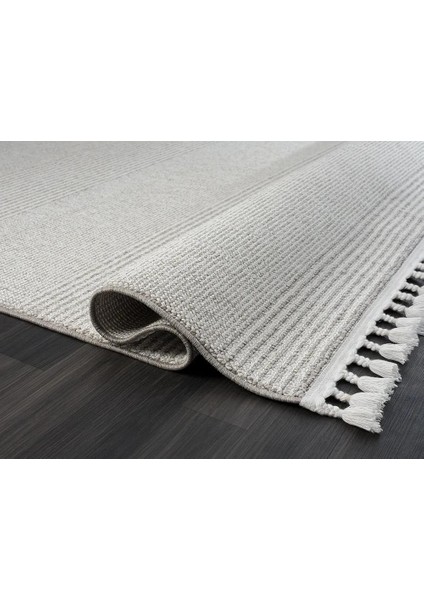 Karmen Halı Wool WL006A Gri Halı Sisal Bukle Dekoratif  Antialerjik Salon Halısı Yatak Odası