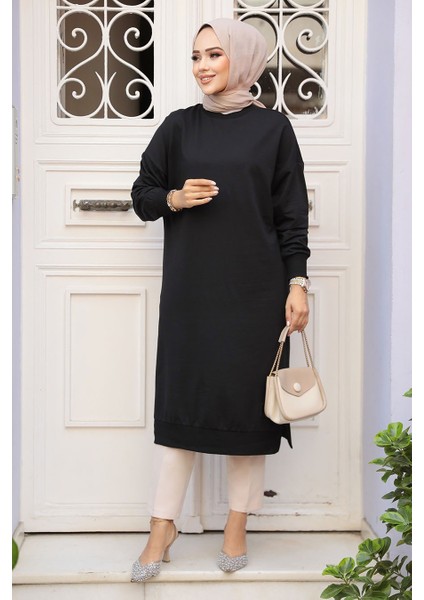 Siyah Tesettür Tunik 30645S