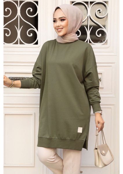 Haki Tesettür Tunik 30644HK