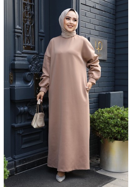 Vizon Sweat Tesettür Elbise 23641V