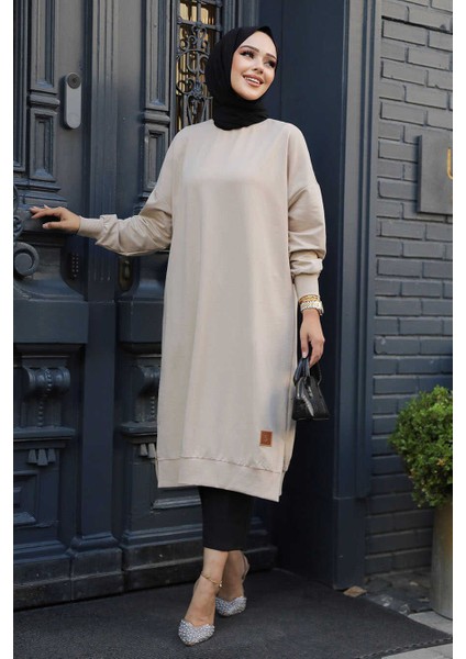 Bej Tesettür Tunik 30645BEJ fiyatları