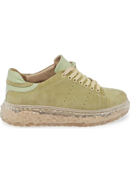 Yeşil Hakiki Süet Deri Kadın Sneaker - K24I1AY67334-S2W modelleri