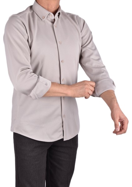 Adv 2024-03 Örme Likra Gömlek/bej/m indirimleri