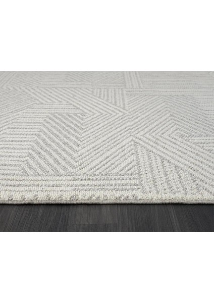 Wool WL008A Bej Halı Sisal Bukle Dekoratif Kabartmalı Halı Antialerjik Salon Halısı