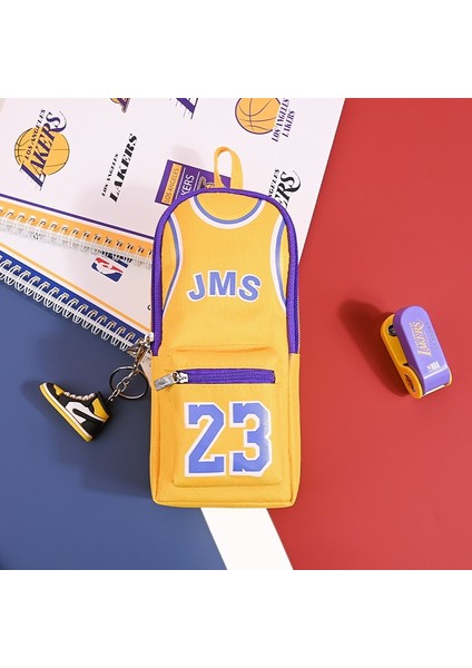 Yıldız Kalem Kutusu Ilkokul Öğrencisi Saklama Okul Çantası Kalem Kutusu Yüksek Değerli Kalem Kutusu Büyük Kapasiteli Leke Tutmaz Çift Katmanlı Basketbol Kırtasiye Çantası (Yurt Dışından)