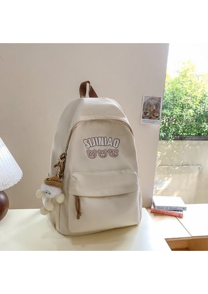 Bayan Ortaokul Öğrencileri Için Şık ve Basit Okul Çantası, Büyük Kapasiteli Kore Tarzı Lise Öğrencisi ve Üniversite Öğrencisi Sırt Çantası (Yurt Dışından)