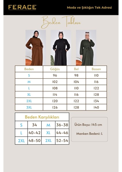 Kadın Büyük Beden Oversize Beli Bağlamalı Kaban Pardesü