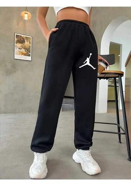 Kadın Siyah Jogger Iki Iplik Beli Lastikli Eşofman Altı Jrdn fiyatları