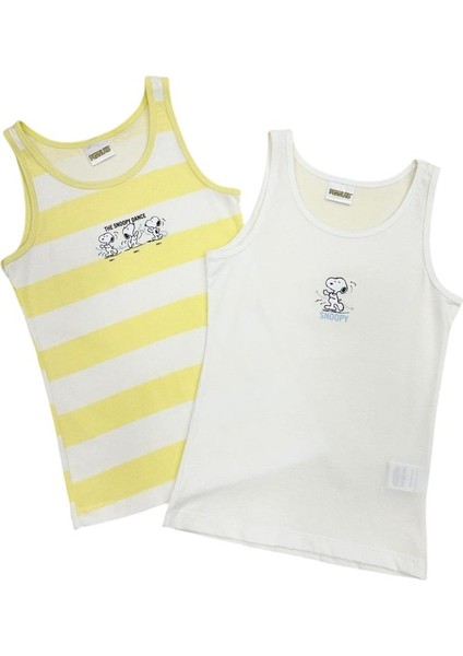 Snoopy Lisanslı Unisex Çocuk 2'li Atlet Seti 20134