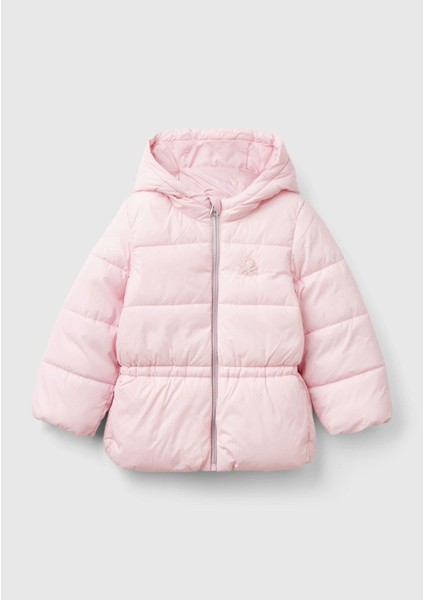 Benetton Kız Bebek Mont 2024 Yılı Kış Sezonu 2NQRGN02X-24K